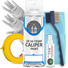 ERA Paints Racing Blue Metallic Brake Caliper Paint Kit With Omni-Curing Catalyst Technology - 2K Aerosol Glossy Finish High Temp Resistance & Extreme Durability Against Color Fade & Chemicals