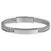 Akzent Curb Bracelet with Stainless Steel ID Plate, Stainless Steel