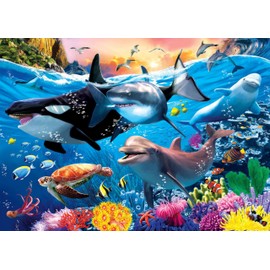 Puzzle for Adults, 1000 Pieces, Living Ocean 70 x 50 cm, Puzzles for Adults, Educational Game, Challenge Toy, 1000 Pieces Puzzles for Adults, Children