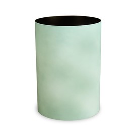 TATSU-CRAFT Dust Box, KUSUMI M, 2.6 gal (6.8 L), Moss, Green, Trash Can, Stylish, Outdoor, No Lid, Kitchen, Pail, Lidless Trash Can, Nuance, Dullness, Color Interior, Miscellaneous Goods, Made in