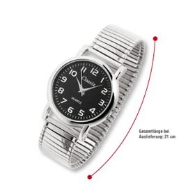 Classix Men's Watch Strap Metal Analogue Quartz 2700008-001, Silver, Bracelet