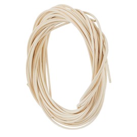 AHANDMAKER 10M/32ft Basket Weaving Round Strands 2mm Natural Rattan Wicker Strips for Basket Furniture Making Chair Weaving Repairing DIY Craft, PapayaWhip