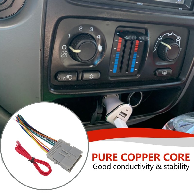 2024 Upgraded Wiring Harness Stereo Radio Wire Cable Connector Adapter