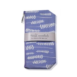 Mangiacotti Cosmetic Bag Travel Essentials Canvas Makeup Pouch Toiletry Bags, 4.75" x 8.5", Lavender