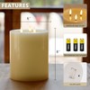 AFINETH 6"x8" Large Flameless Candles with Remote, Real Wax Big