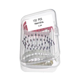 Carbon-14 1N4731A, 1N4731a, 4.3V 1N4731A, 4.3V 1N4731a, 1N4731A 4.3V, 1N4731A Diode, Axial Diodes 1 Watt 4.3 Volt 4.3V (150 Pcs)