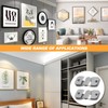 Picture Frame Hanger Bracket 12 Pieces Furniture Connectors Interlocking Flush-Mounted