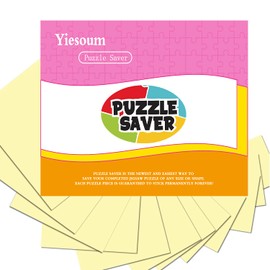 ZELAITE 16 Sheet puzzle Saver, Preserve 2 x 1000 Pieces, Peel & Stick Puzzle Saver, Preserve and Hang Your Jigsaw Masterpiece Without Hassle, the Best Way to Preserve Your Finished Puzzle (16)
