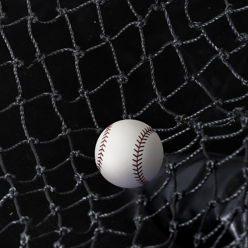 Baseball Backstop Nets for Practice, Black (10x50 ft) - Sport