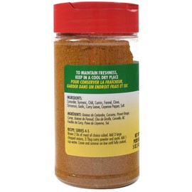 Sadaf Curry Powder Mild - Mild Curry Powder for Cooking & Food Seasoning - Indian Cuisine - Kosher & Vegetarian - 5 oz Pet Bottle with Shaker Top
