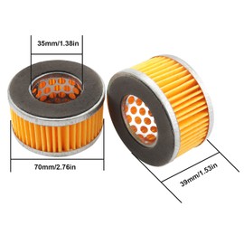 ZZHXSM 2 PCS Replacement Compressor Air Filter Element Air Compressor Intake Paper Filter Elements, Type 1