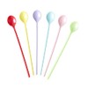 Melamine Latte Spoons - Multi - Pack of 6