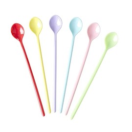 Melamine Latte Spoons - Multi - Pack of 6