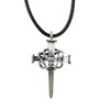 FORGIVEN JEWELRY Nail Cross Crown of Thorns Large Mens Pewter