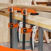 Jorgensen 8-inch Bar Clamp Set, Bar Clamp for Woodworking, Quick