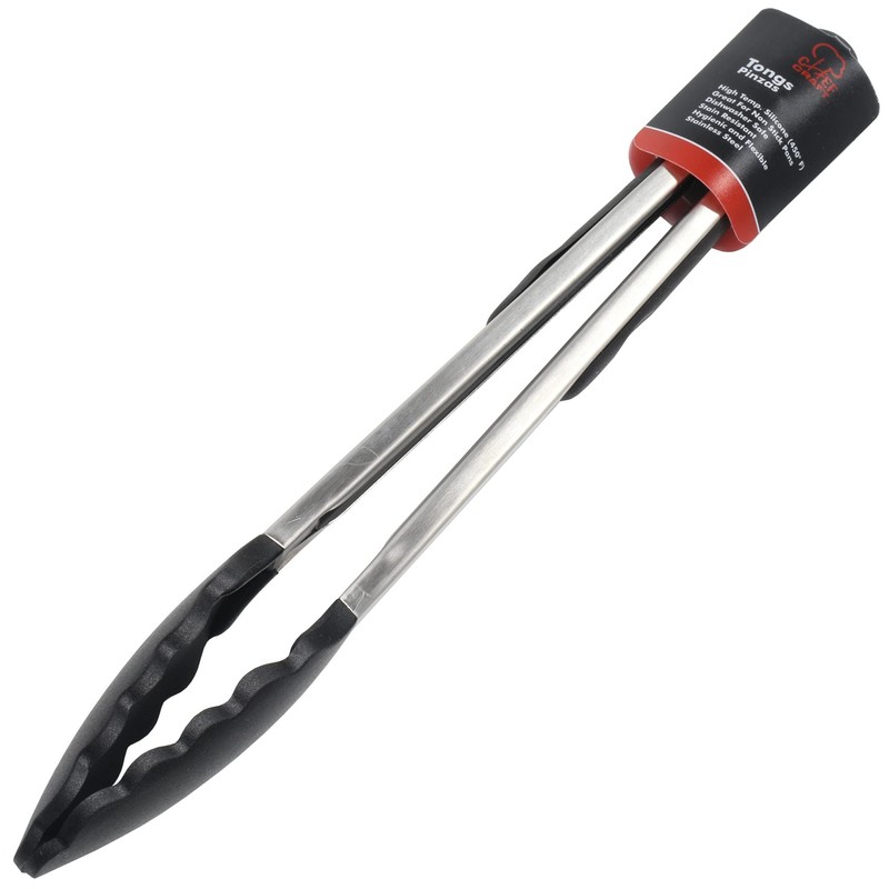 Chef Craft Premium Silicone Cooking Tongs, 12 inch, Black