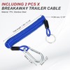 PATIKIL 5 ft Breakaway Trailer Cable,2 Pcs Trailer Brake Away