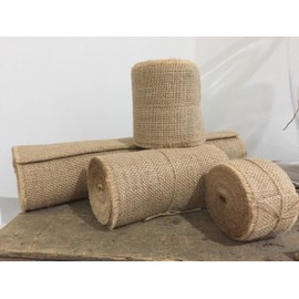 Neofleur 5 metre roll (16 FEET) of Luxury Natural Hessian Burlap Jute Fabric Ribbon