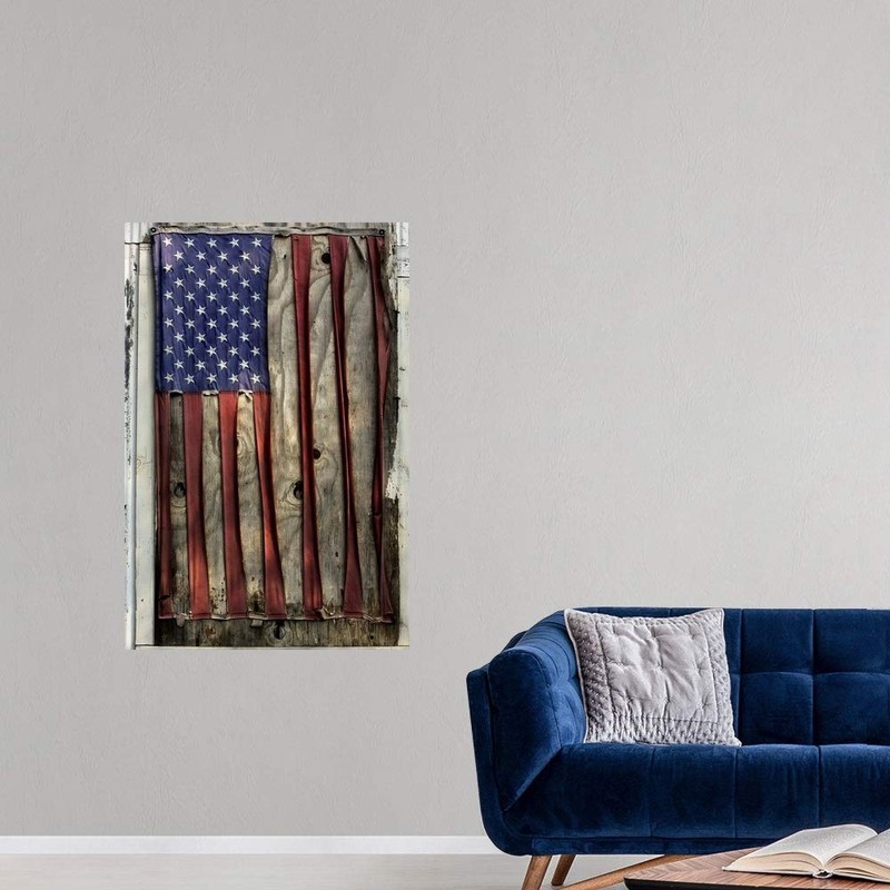 CANVAS ON DEMAND American Flag Pattern Wall Decal, American Flag