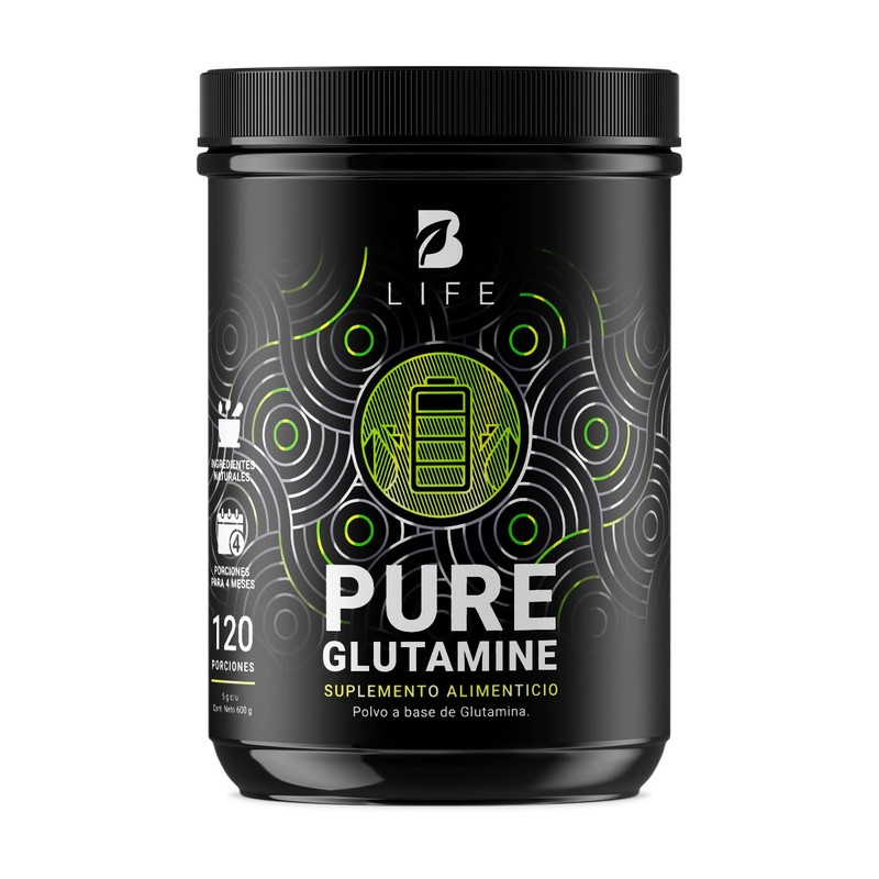 B Life Glutamina Micronizada 600g para Entrenamiento y Recuperación