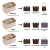 LOUKAYCCI Upgraded Felt Purse Organizer Insert with Zipper Bag for