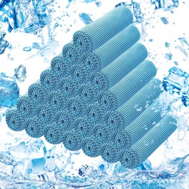LYDTICK 30Pack Cooling Towels for Neck and Face (40"x12"), Microfiber Bulk Cooling Towels for Athletes Cooling Neck Wraps Gym Towels for Working Out,Yoga,Golf,Running and Fitness