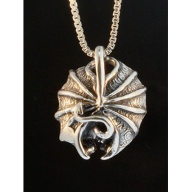 Sterling Silver Gothic Gargoyle Necklace Gargoyle Jewelry Gothic Charm Necklace