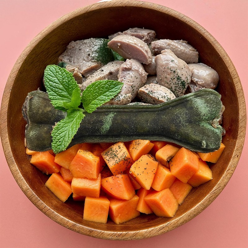 MERSJO Fresh Bite Bone with Quail, Mint, Papaya & Spirulina,