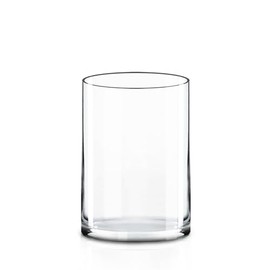 CYS EXCEL Glass Cylinder Vase (H:7" D:5") | Multiple Size Choices Glass Flower Vase Centerpieces | Hurricane Floating Candle Holder Vase