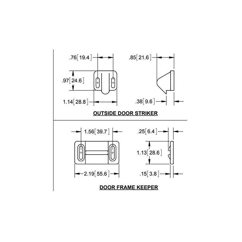 SPEP.com RV Screen Door Latch Kit - for Camper Motorhome