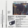 HYS BNC Telescopic Whip Handheld Dual Band Antenna,VHF 144MHz &