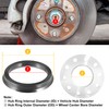 X AUTOHAUX 72.6mm to 60.1mm Universal Car Hub Centric Rings