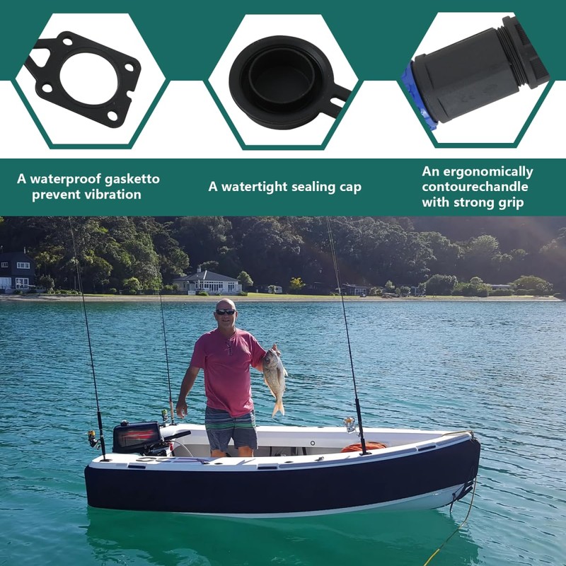 Trolling Motor Plug Receptacle Set - 12V/24V/ 36V/48V Plug for