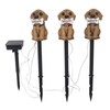 LED Solar Garden Light Puppy Dog Statue Welcome Lamp Solar