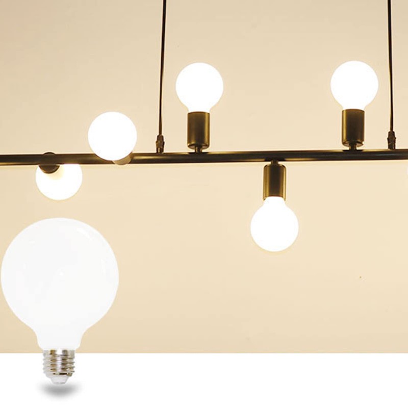 G95 LED Edison Globe Light Bulb, Natural White 4000K, 9W