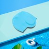 High Elasticity Children Silicone Swimming Cap 3D Ear Protection Swimming