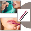 YongXiangPeng 2 Pcs Dual End Lipstick Brushes Portable Retractable Lip