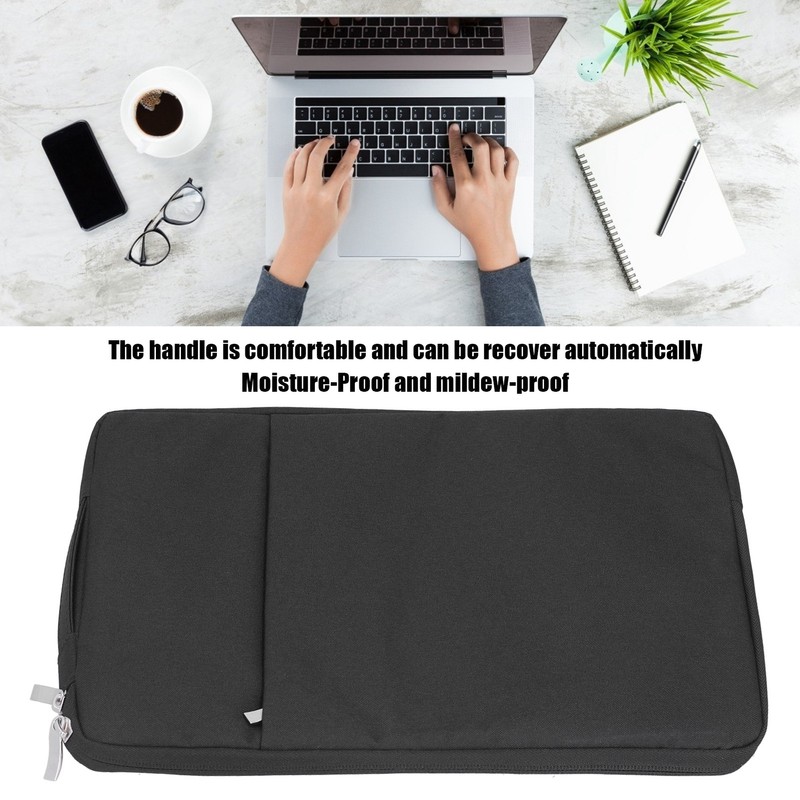 Laptop Sleeve Bag Black Polyester Notebook Computer Protective Case Accessories