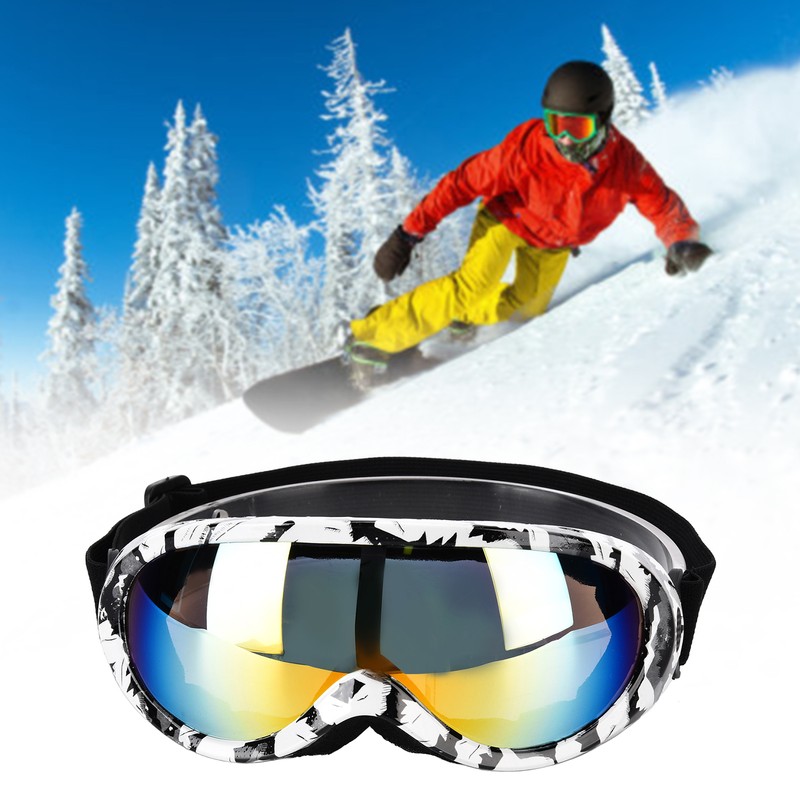 Single Layer Professional Ski Goggles Windproof Outdoor Riding UV Protection