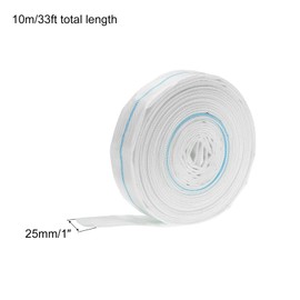 PATIKIL Lightweight Backwash Hose Lay Flat Reinforced Discharge PVC Hose 1" ID 33ft 0.8MPa for Swimming Pool
