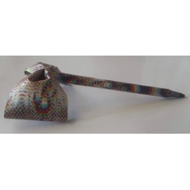 Techno Skin Snake Skin Look Duct Tape Bow Pen handmade duck