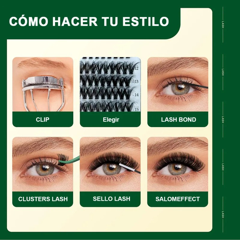 Extensiones De Pestañas 8-16mm 280pcs Naturales Mixtas Jst®