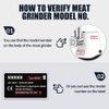 2 Pack Meat Grinder Blade Stainless Steel Meat Grinder Knife