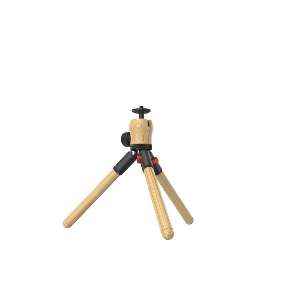 IFOOTAGE Timberpod Beech Wooden Tripod Minipod, 1/4 Inch Screw, 360°