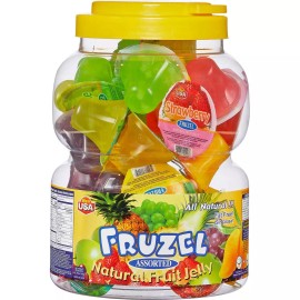 NEO USA Fruzel Assorted Natural Fruit Juice Jelly Cups 38 CT Fat Free 51.15 OZ