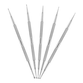 Healeved 5pcs Nail Dotting Pen - Dual-ended Nail Art Dotting Pen Tools Stainless Steel Manicure for Home DIY Gradient Salon Use
