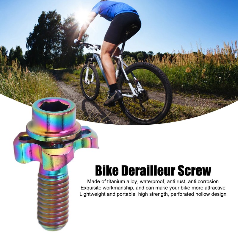 RISK Bike Front Derailleur Screw Gasket Kit Hollow Titanium Alloy