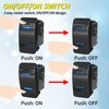 Joinfworld Marine Rocker Switch 12V 20A 3 Position ON Off