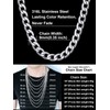 9mm Miami Mens Chain 18 Inch Curb Cuban Link Stainless