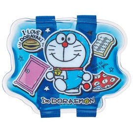 Skater CLBB1-A Doraemon Sticker Sanrio Ice Pack with Belt 5.5 x 3.1 inches (14 x 8 cm)
